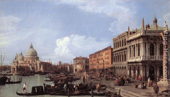 The Molo Looking West painting - Canaletto The Molo Looking West art painting